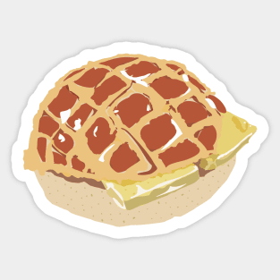 Pineapple Bun with Butter Sticker